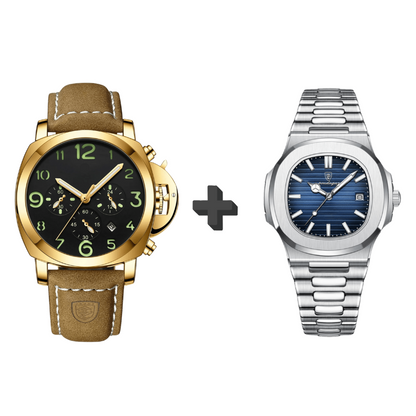 herren-uhr-lemans-und-nautaire-gold-schwarz